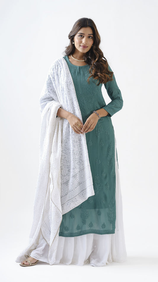 Viscose Georgette Straight Kurta