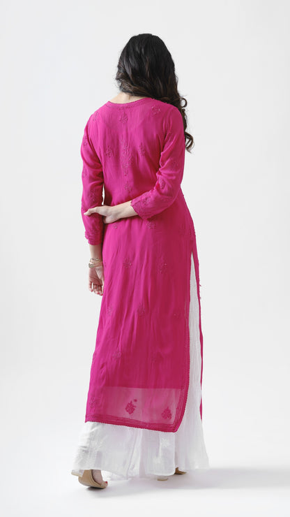 Viscose Georgette Straight Kurta