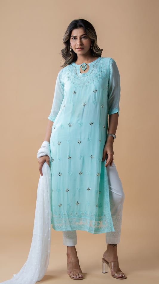 Loop Georgette Kurta