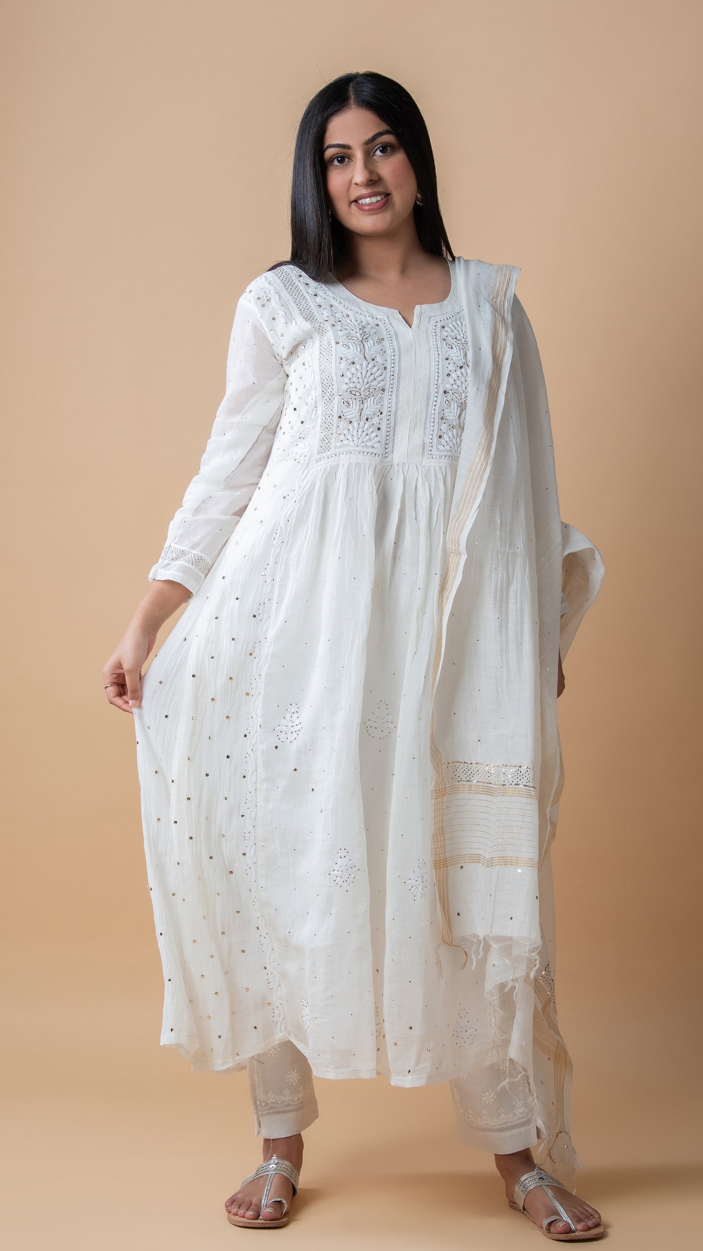 Chanderi Kurta A line