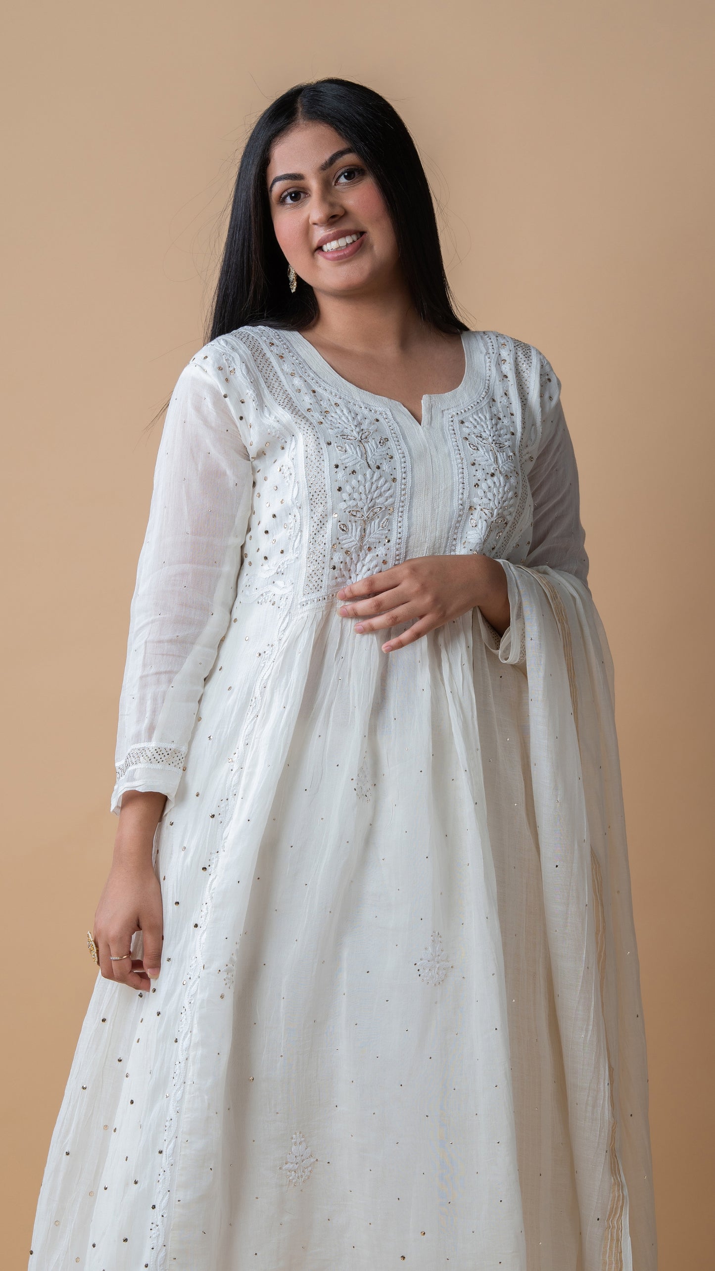 Chanderi Kurta A line