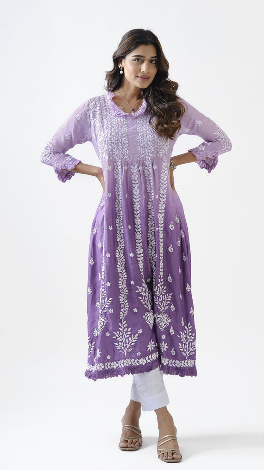 Ombre-shaded Muslin Tunic