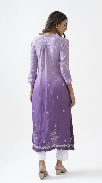 Ombre-shaded Muslin Tunic