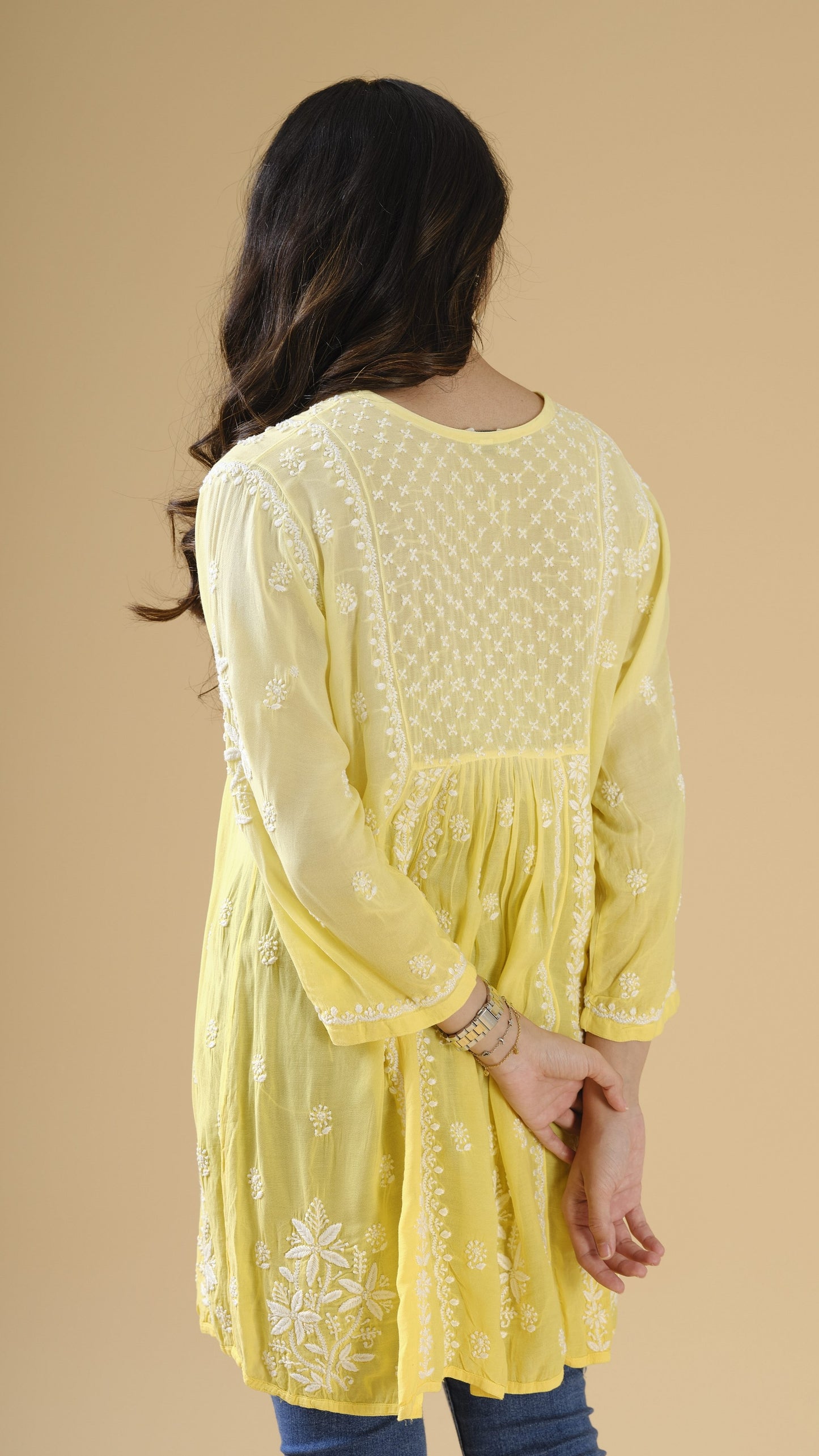 Muslin Ombre Colored Short Frock