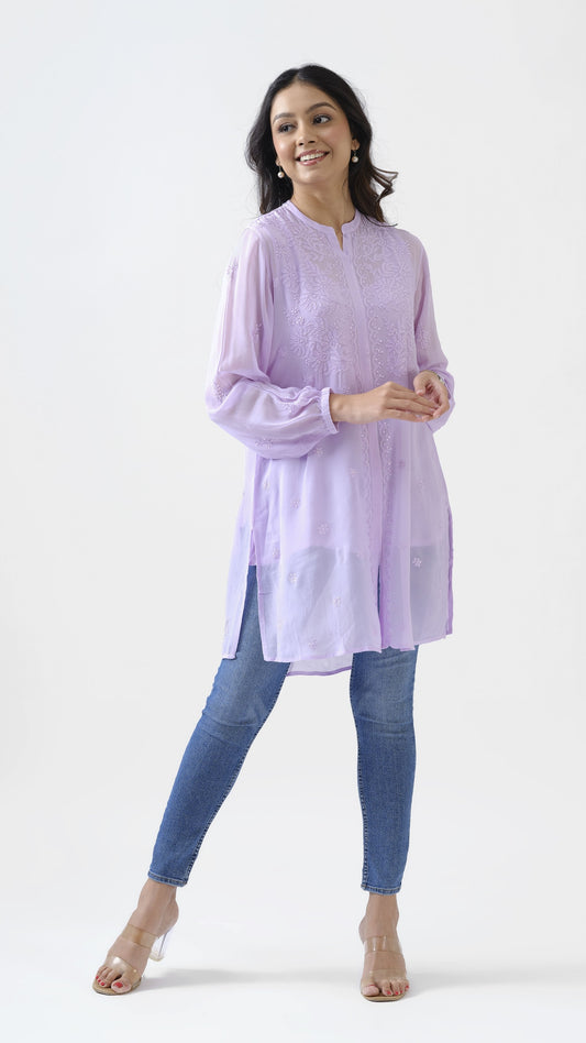 Mid-knee-length Viscose Short Top